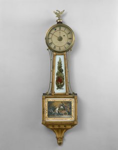 Orologio da parete, dal negozio di Aaron Willard Sr. o Aaron William Jr., Boston da American School